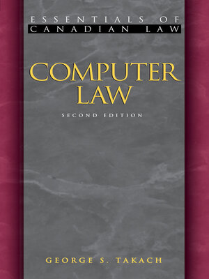cover image of Computer Law